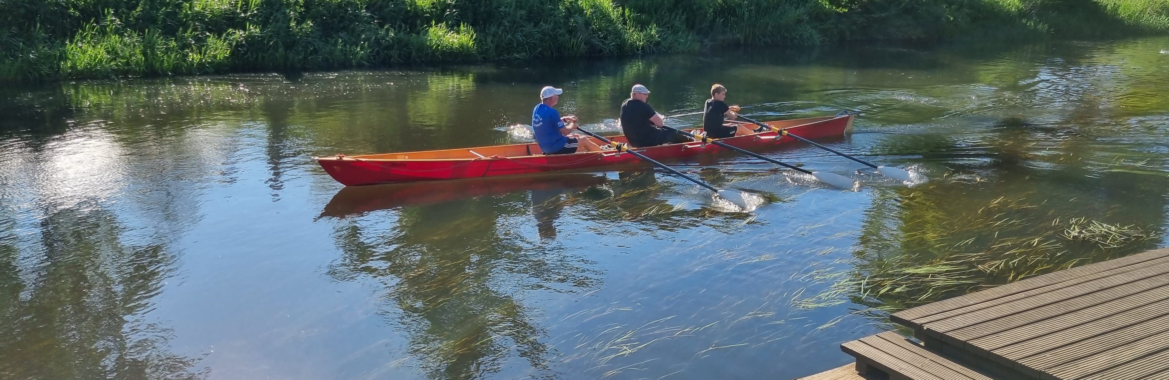 Ein Gig-Dreier bei der Vorbeifahrt am Steg.